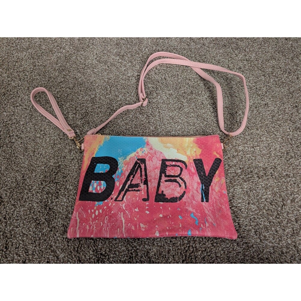 La Sorella Ladies Clutch Bag USA "Baby" Approx. 12" x 8.5" Pink